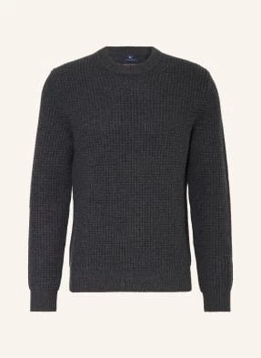 Strokesman's Sweter Z Wełny Merino grau