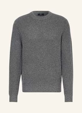 Strokesman's Sweter Z Wełny Merino grau