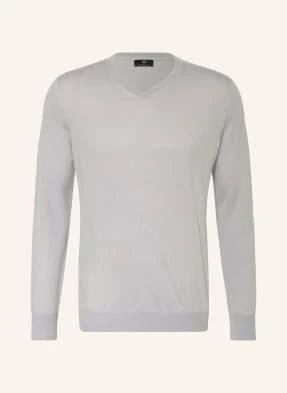 Strokesman's Sweter Z Wełny Merino grau