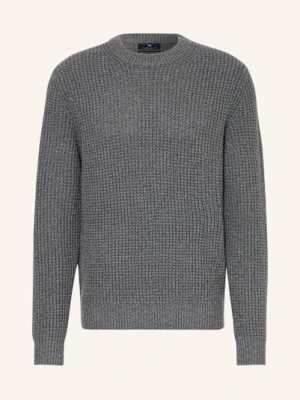 Strokesman's Sweter Z Wełny Merino grau