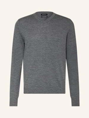 Strokesman's Sweter Z Wełny Merino grau