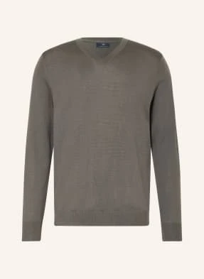Strokesman's Sweter Z Wełny Merino gruen