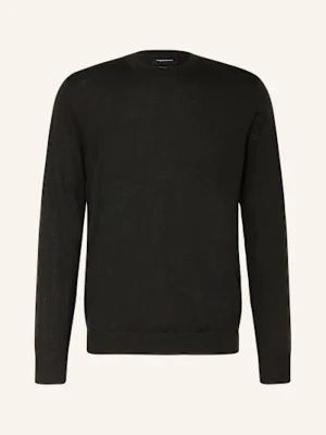 Strokesman's Sweter Z Wełny Merino schwarz