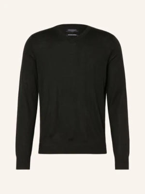 Strokesman's Sweter Z Wełny Merino schwarz CZARNY