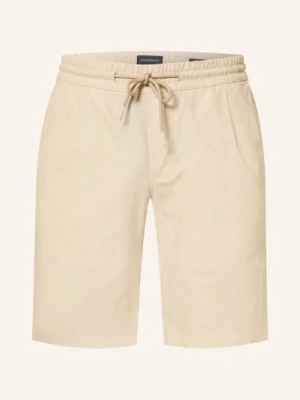 Strokesman's Szorty O Regularnym Kroju Z Lnem beige