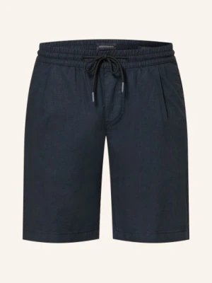 Strokesman's Szorty O Regularnym Kroju Z Lnem blau