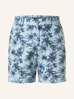 Strokesman's Szorty Slim Fit Z Lnem blau