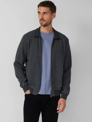 Strukturalna bluza ze stójką s.Oliver szary
