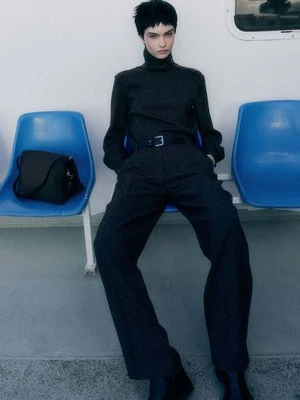 Strukturalne spodnie z zakładkami PATRIZIA PEPE