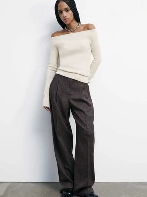 Strukturalne spodnie z zakładkami PATRIZIA PEPE