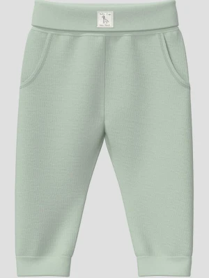 Strukturierte Unisex Hose aus Baumwollmix mit Rippbündchen s.Oliver zielony
