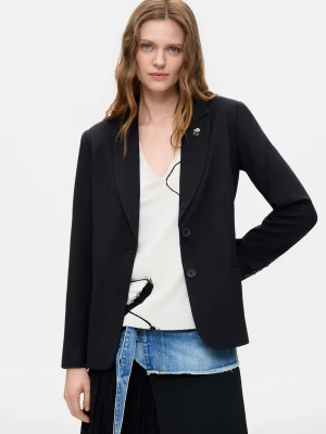 Strukturyzowana marynarka pin Desigual czarny