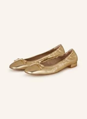 Stuart Weitzman Baleriny Bria gold