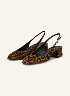 Stuart Weitzman Czółenka Z Odkrytą Piętą Maeve 35 braun