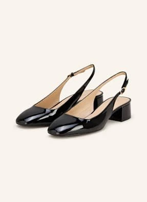 Stuart Weitzman Czółenka Z Odkrytą Piętą Maeve 35 schwarz