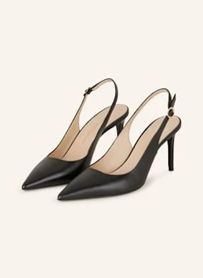 Stuart Weitzman Czółenka Z Odkrytą Piętą Stuart Power 75 schwarz