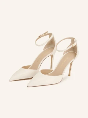 Stuart Weitzman Czółenka Z Paskiem Stuart Power Strap beige