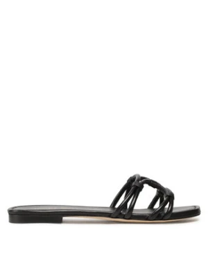 Stuart Weitzman Klapki Wovenknotslidesandal SA616 Czarny