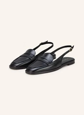 Stuart Weitzman Loafersy Z Odkrytą Piętą Ivy schwarz