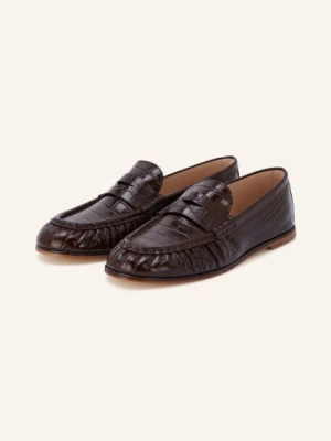 Stuart Weitzman Penny Loafers Spencer braun CIEMNOBRĄZOWY