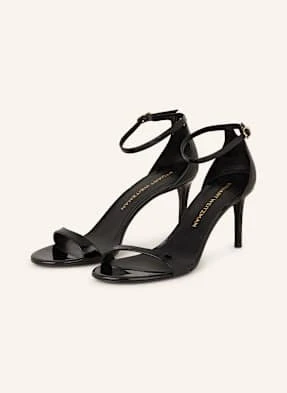 Stuart Weitzman Sandały Lakierowane Nudistar 75 schwarz