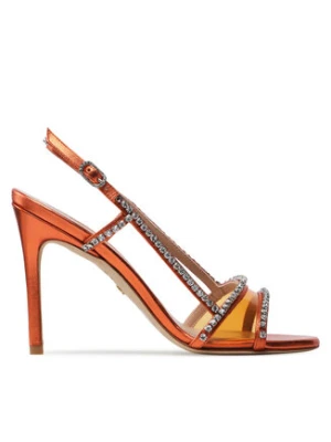 Stuart Weitzman Sandały Mondrian Glam 100 Sa SC242 Pomarańczowy