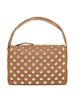 Studded Leather Shoulder Bag Khaite