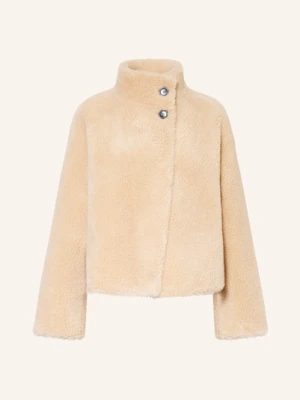 Studio Ar Kurtka Pluszowa Mallow Dwustronna beige