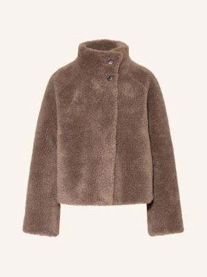 Studio Ar Kurtka Pluszowa Mallow Dwustronna grau