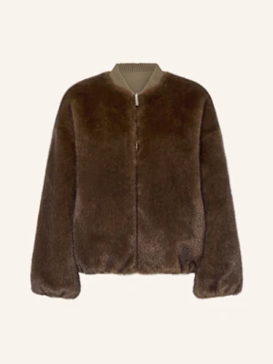 Studio Ar Kurtka Ze Sztucznego Futra Etta Dwustronna braun