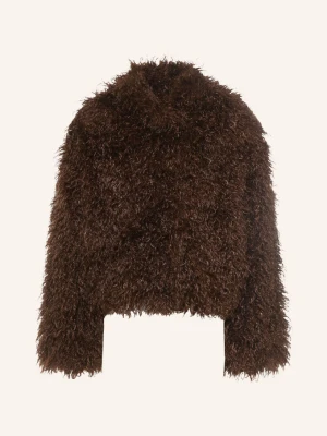 Studio Ar Kurtka Ze Sztucznego Futra Millie braun CIEMNOBRĄZOWY