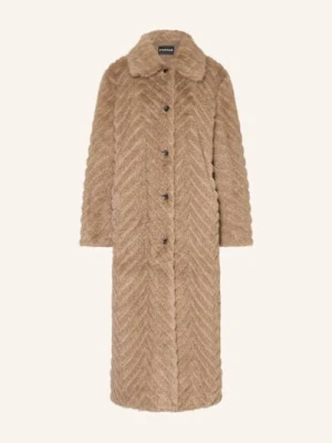 Studio Ar Płaszcz Ze Sztucznego Futra Scarlet braun