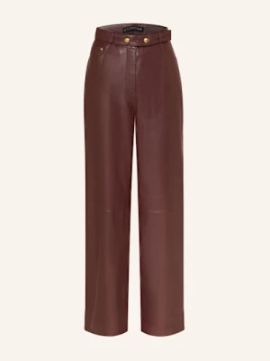 Studio Ar Spodnie Skórzane Kaia rot