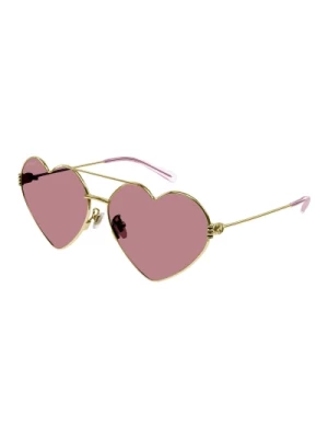 Stunning Gold/Red Sunglasses for Women Gucci