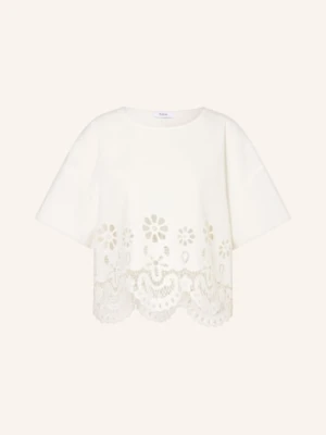 Stylein Bluzka Z Koronką Z Otworami weiss