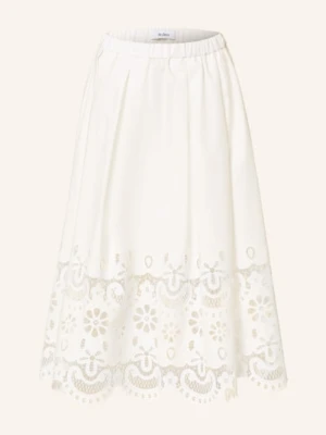 Stylein Spódnica Z Ażurową Koronką weiss