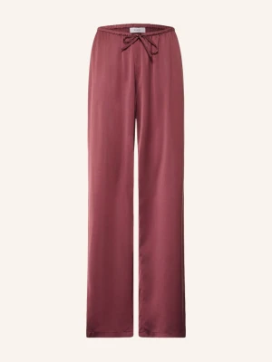 Stylein Spodnie Satynowe Meike rot CIEMNOCZERWONY