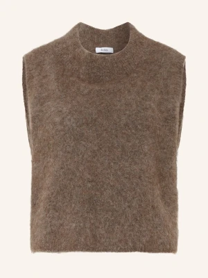 Stylein Sweter Z Dzianiny Nellie Z Moherem braun BRĄZOWY