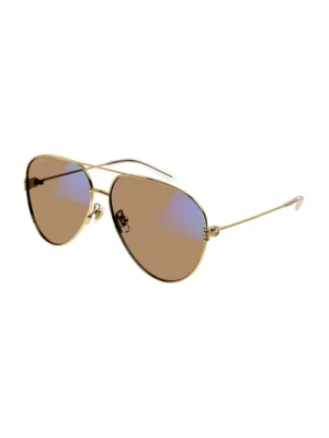 Stylish Sunglasses with Blue Brown Lenses Gucci
