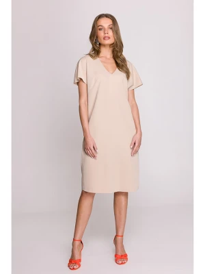 Stylove Sukienka w kolorze beżowym rozmiar: XL