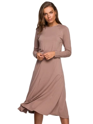 Stylove Sukienka w kolorze jasnobrązowym rozmiar: XL