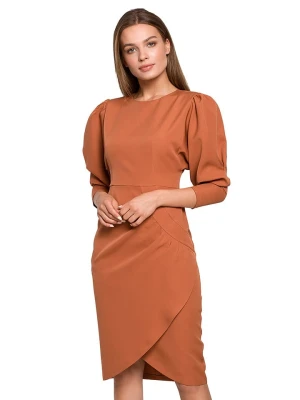Stylove Sukienka w kolorze jasnobrązowym rozmiar: S