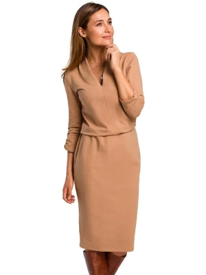Stylove Sukienka w kolorze jasnobrązowym rozmiar: XL
