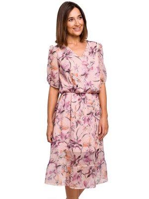 Stylove Sukienka w kolorze jasnoróżowym ze wzorem rozmiar: XL