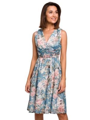 Stylove Sukienka w kolorze turkusowym ze wzorem rozmiar: XL