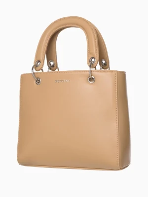 Stylowa damska torebka mini beżowa Puccini