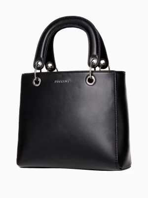 Stylowa damska torebka mini czarna Puccini