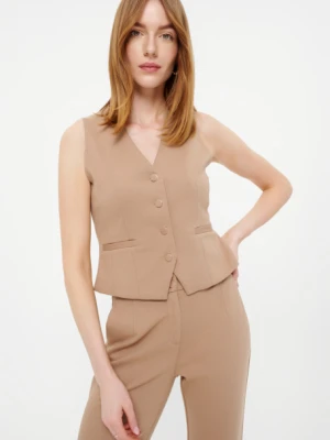 Stylowa kamizelka w beżowym kolorze Greenpoint