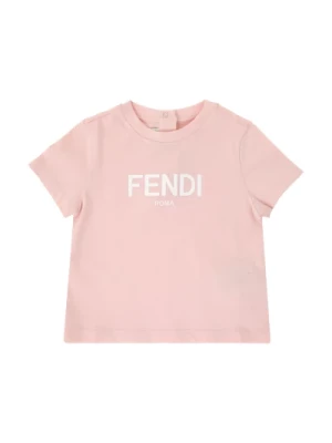 Stylowa koszulka z dżerseju dla dzieci Fendi