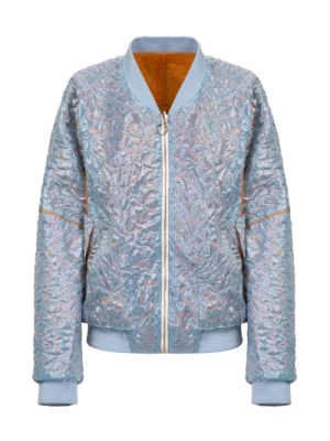 Stylowa Kurtka Bomber Sea Foam & Orange Takaturna